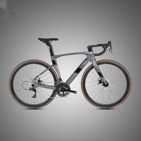 Fully Hidden Carbon Fiber Disc Brake Road Car Variable Speed Sports Racing (Option: Titanium ash-54cm)