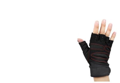 Outdoor Weightlifting Mountaineering Basketball Sports Half Finger Sports Dumbbell Training Lengthened Fitness Gloves (Option: Ordinary Black XL)