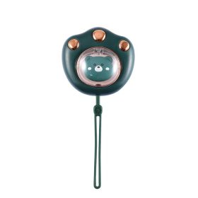 Cat's Paw Hand Warmer Cartoon Spaceman Hand Warmer Power Bank Two-in-one (Option: Cat's Paw Green-1200mA)