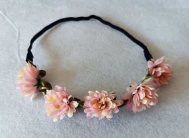 Headband Wedding Photography Children Performance Ornament (Option: 9 Korean Pink)