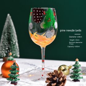 Christmas Decorative Glass Goblet (Option: Christmas Pine Needle)