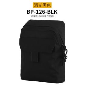 Lightweight Multifunctional Sundries Bag Tactical Vest Waist Seal Storage Bum Bag (Color: Black)
