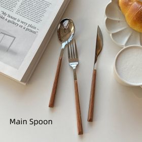 Stainless Steel Tableware Nordic Style (Option: Main Spoon)