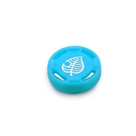 Creative Cute Handle Silica Gel Key Cap (Option: Leaves Blue)