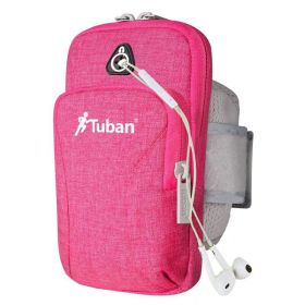 Running Phone Bag Arm Bag Sports Outdoor Equipment Wrist Bag Arm Bag Men And Women Bracelet (Option: Pink-Small Size)
