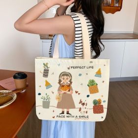 Women's Creative Printed High-capacity Crossbody Bag (Option: Fruit Girl)