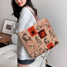 Women's Creative Printed High-capacity Crossbody Bag (Option: Cat's Day)