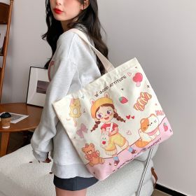 Women's Creative Printed High-capacity Crossbody Bag (Option: Sweetheart Girl)