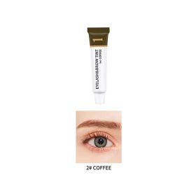 Eyebrow Stain Waterproof Quick-drying Semi-permanent Eyebrow Cream (Option: Brown Coffee)