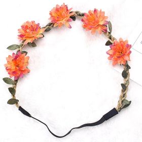 Headband Wedding Photography Children Performance Ornament (Option: 3 Orange)