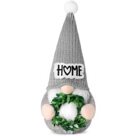 Coffee Festival Faceless Doll Wreath Lovely Heart-shaped Rudolf Ornaments Christmas Decorations (Option: Wreath)