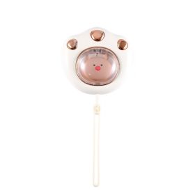 Cat's Paw Hand Warmer Cartoon Spaceman Hand Warmer Power Bank Two-in-one (Option: Cat's Paw White-1200mA)
