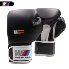 Sanda Fighting Boxing Glove Fighting Training Sandbag Boxing Gloves (Option: Black-16oz)